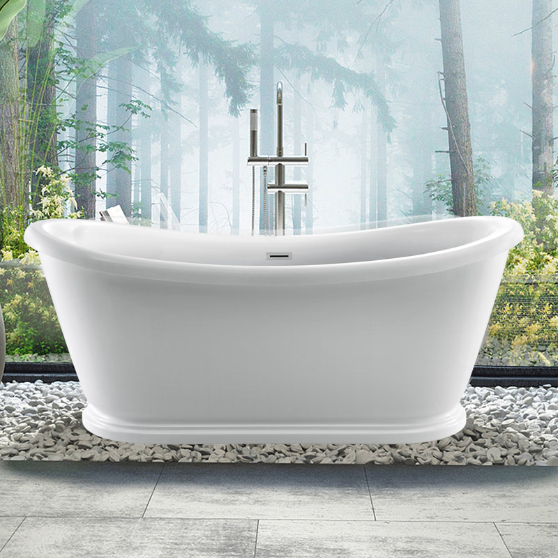 Barclay 69" x 31" Pedestal Soaking Bathtub Wayfair Canada